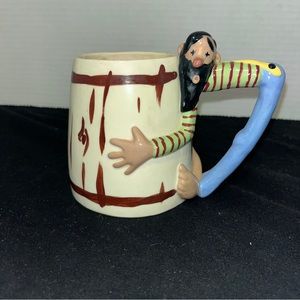 Vintage Twin Winton Hillbilly Barrel Coffee Beer Mug Mountain Men S